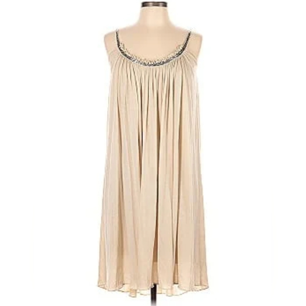 Vera Wang Cream Beaded Dress size 12